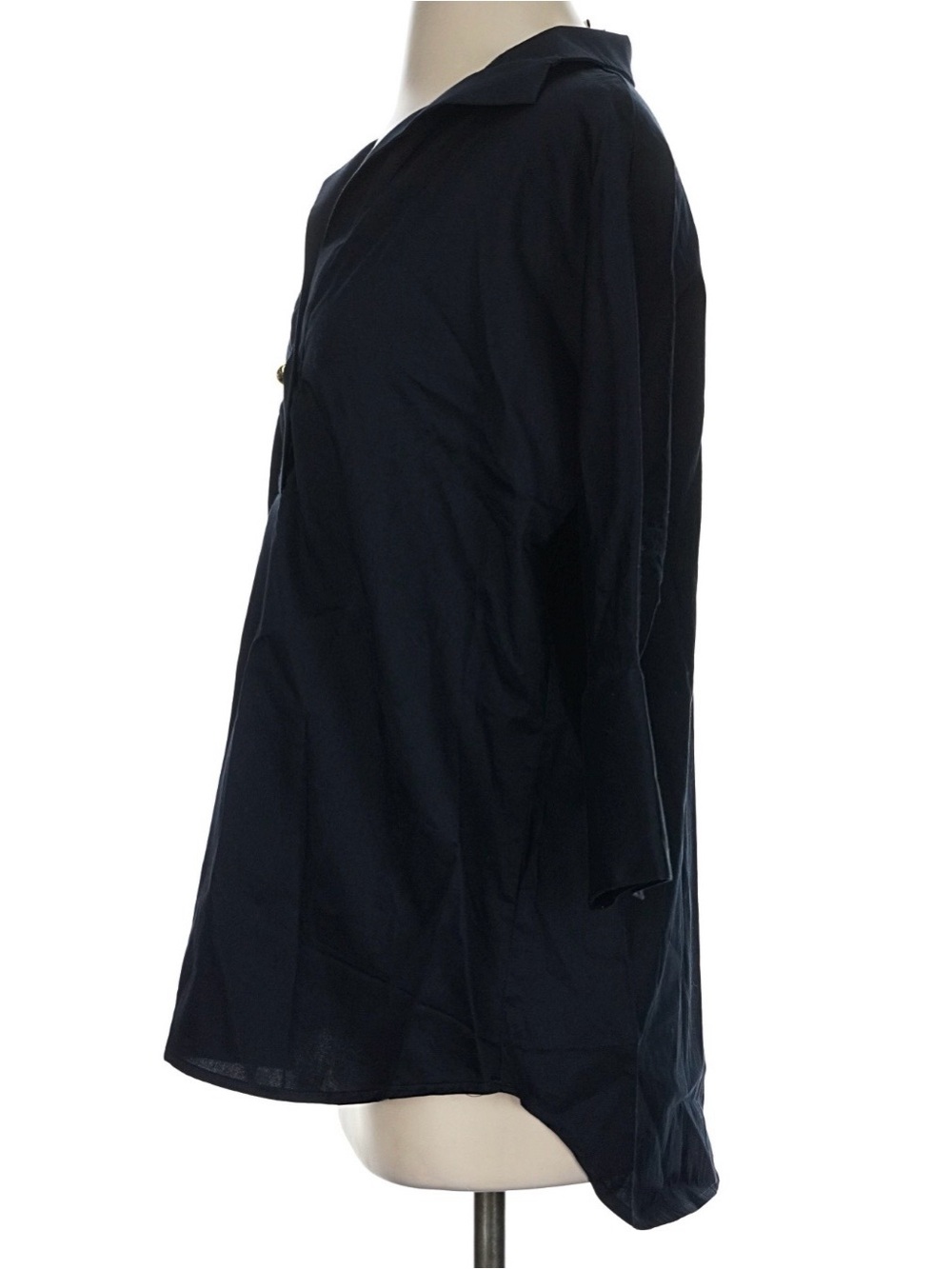 Tuckernuck Willow Blouse Navy Gold Buttons XXS - Picture 13 of 13